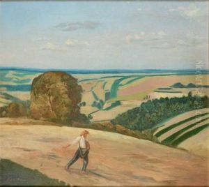 Le Semeur En Bretagne, 1908 by Emile Bernard