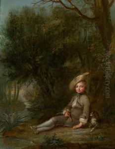 The Young Flute Player by Jean Baptiste Bernard