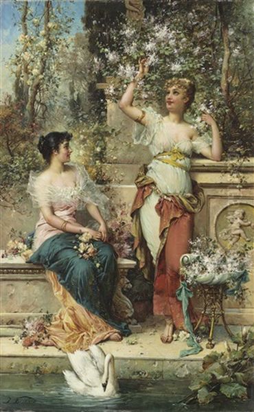 Two Ladies In A Park - view 1