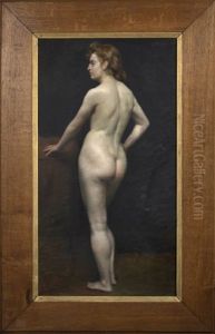 Standing Female Nude Observed From The Back Standing Female Nude Observed From The Back