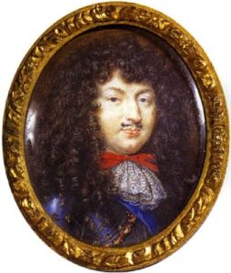 Portrait De Louis Xiv En Armure Fleurdelysee Et Regardant Vers La Droite
