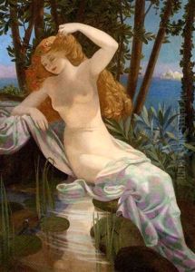 An Allegory Of Spring (+ An Allegory Of Summer; Pair) by Valere Bernard