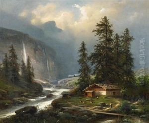 Der Staubach Im Lauterbrunnental Im Berner Oberland