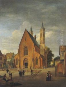 Blick Auf Die Kirche Von Ladenburg Blick Auf Die Kirche Von Ladenburg