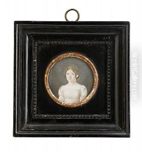 Portratt Av Engel Andreetta Jagerskiold (+ Portratt Av Anna Fredrika Jagerskiold; Pair) by Johan Bernhard Berndes