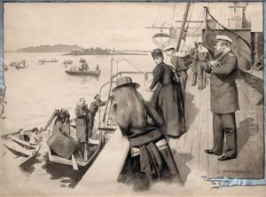 Emperors Journey In The Archipelago Of Gulf Of Finland by Gunnar Fredrik Berndtson