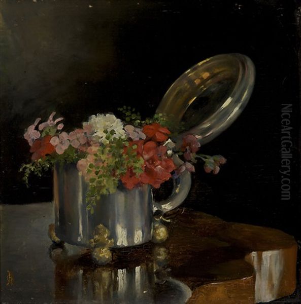 Still-life With Flowers In A Baroque Tankard - view 1