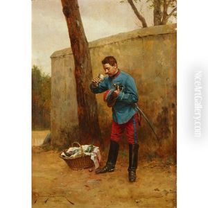 A Midday Drink by Etienne Prosper Berne-Bellecour