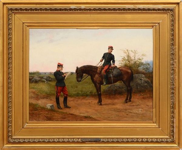 Two Officers On A Country Road - view 1