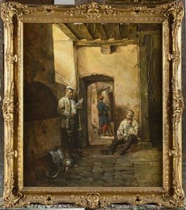 Cuirassiers Prussiens De La Garde, Prisonniers Des Francais by Etienne Prosper Berne-Bellecour