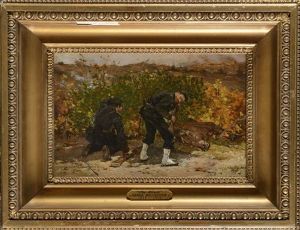 Voltigeurs Sous Un Bombardement by Etienne Prosper Berne-Bellecour