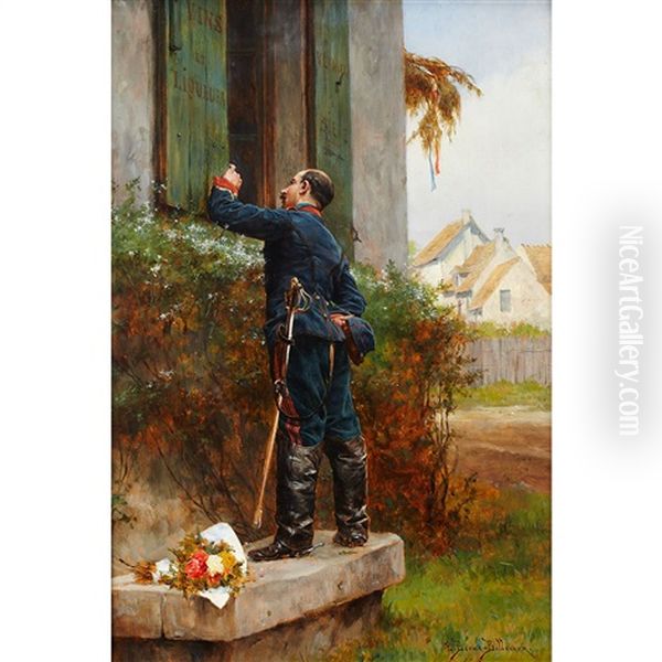 Soldier At The Lover's Door - view 1