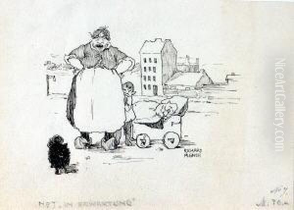 Karikatur - In Erwartung - view 1