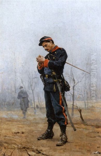 A Cigarette Break - view 1