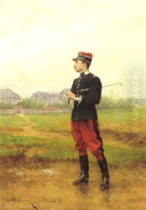 Returning For Duty by Etienne Prosper Berne-Bellecour