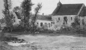 Late Afternoon by Etienne Prosper Berne-Bellecour
