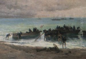 Sailors by Etienne Prosper Berne-Bellecour