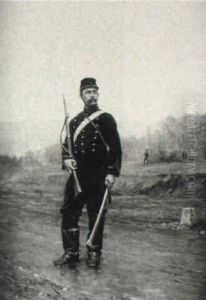 Prussian Soldier by Etienne Prosper Berne-Bellecour