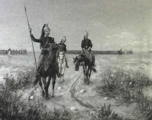 Cavalry Maneuvers by Etienne Prosper Berne-Bellecour