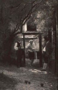 Playing Boules by Etienne Prosper Berne-Bellecour