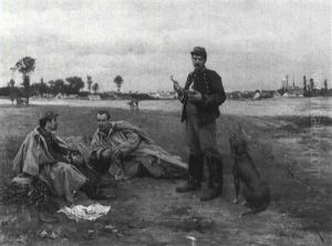 Officer's Repast by Etienne Prosper Berne-Bellecour