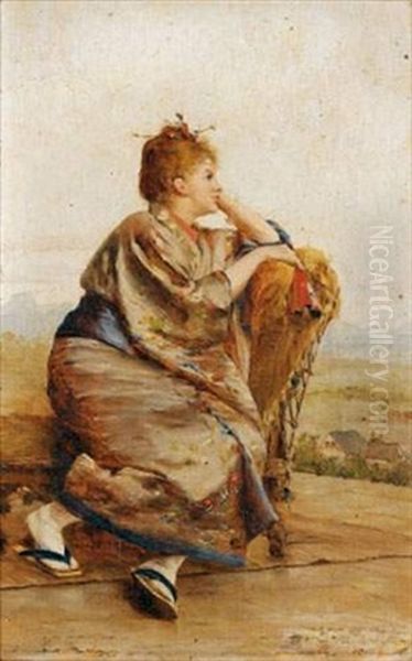 Jeune Femme Au Kimono - view 1