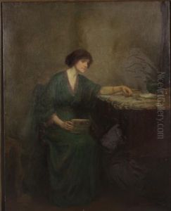 Portrait Of A Woman by Louis Frederick Berneker