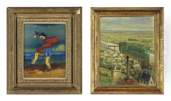 Lord Berners (+ Capriccio, Saint Germain, Oil On Canvasboard, Lrgr; 2 Works) - view 1