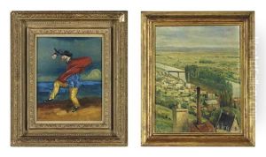 Lord Berners (+ Capriccio, Saint Germain, Oil On Canvasboard, Lrgr; 2 Works) by Lord Berners