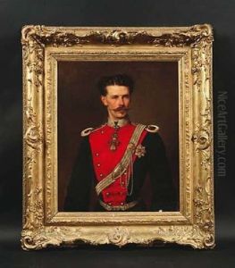 Portrat Herzog Ludwig Von Bayern, Oberst Commandant Des Kgl. Bayer.4ten Chevauleger Regiments by Joseph Bernhardt
