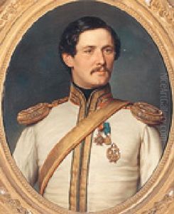 Portrait Of Peter Furst Von Sayn-wittgenstein-berleburg by Joseph Bernhardt