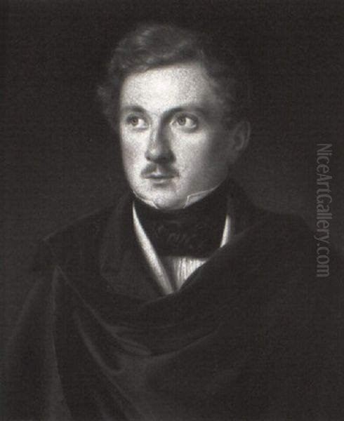 Portrat Des Freiherrn Julius Von Ponickau Im Schwarzen Umhang - view 1
