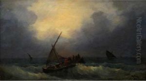 :bateau En Mer by Auguste Aiguier