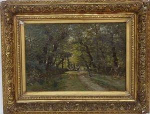 Le Troupeau Sous Les Frondaisons by Camille Bernier