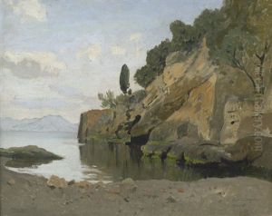 Kustenlandschaft Bei Neapel by Edmund Berninger