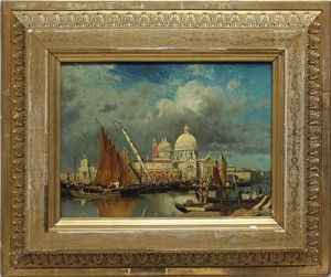 Ansicht Von Venedig Mit Blick Auf Maria Della Salute