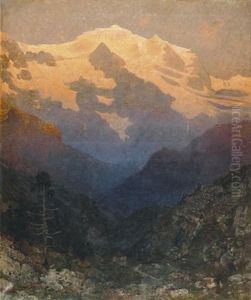 Jungfraumassiv Im Abendrot