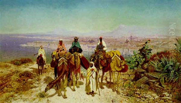 An Arab Caravan Above Tunis - view 1