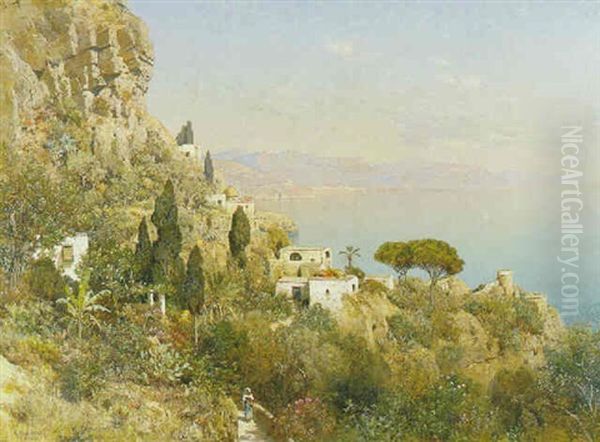 Blick Gegen Salerno Bei Abendlicht - view 1
