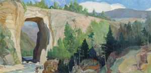 Natural Bridge by Oscar Edmund Berninghaus