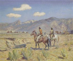 Home Seekers In Indian Country by Oscar Edmund Berninghaus