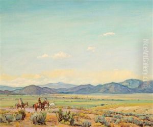 Under The Sangre De Cristos by Oscar Edmund Berninghaus
