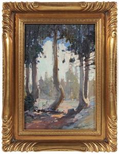 Mississippi River Woods, St. Louis, Missouri by Oscar Edmund Berninghaus