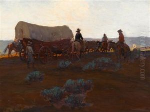 The Wagon Train by Oscar Edmund Berninghaus