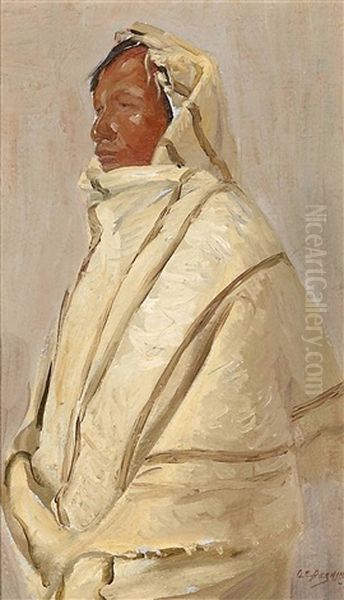 Indian In White Robe - view 1