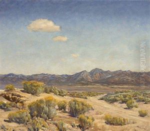 Sage Brush In Bloom by Oscar Edmund Berninghaus