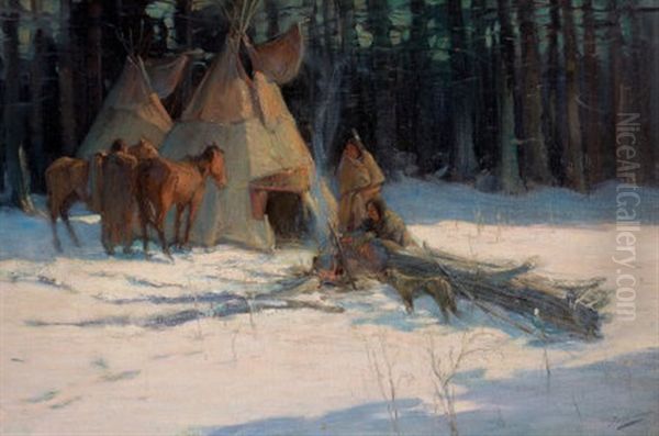A Winter Camp - view 1