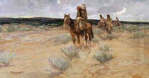 On The Trail by Oscar Edmund Berninghaus