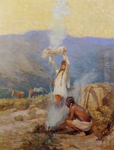 The Smoke Signal by Oscar Edmund Berninghaus