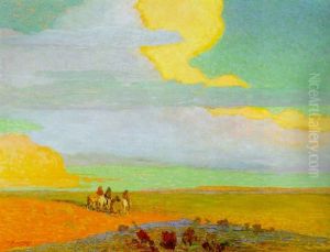 Traveling North At Sunrise by Oscar Edmund Berninghaus
